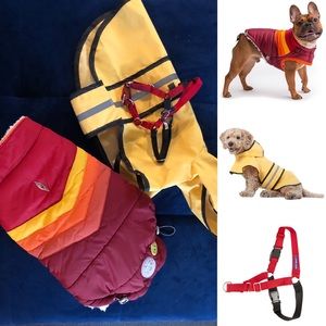 Bundle Dog coat raincoat harness for 15-20lbs pups